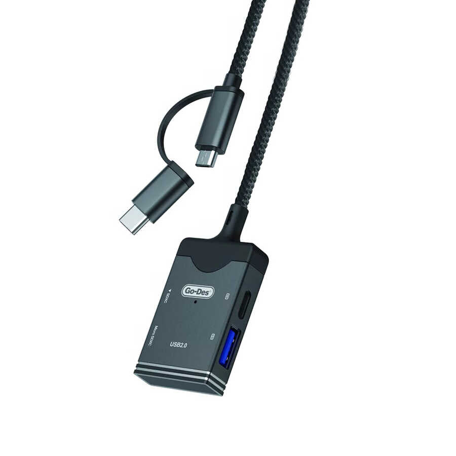 Go-Des GD-DK106 5 in 1 OTG Hafıza Kart Okuyucu - 1 Go-Des GD-DK106 5 in 1 OTG Hafıza Kart Okuyucu - 1